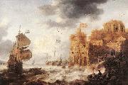 PEETERS, Bonaventura the Elder An Oriental Harbour oil painting artist